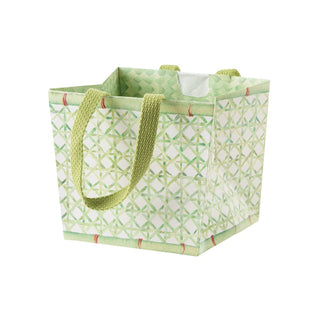 Caspari Trellis Small Cachepot Gift Bag 6" x 5" x 4 3/4" 10019BCP3
