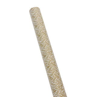 Caspari Fretwork Gold Gift Wrap - One 30" x 8' Roll 100243RC