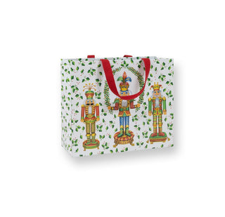 Caspari Nutcracker Christmas White Gift Bags 10056B3