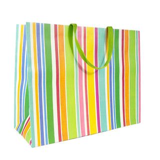 Caspari Cabana Stripe Bright Gift Bags - 1 Jumbo Gift Bag 10068B10