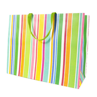 Caspari Cabana Stripe Bright Gift Bags - 1 Jumbo Gift Bag 10068B10