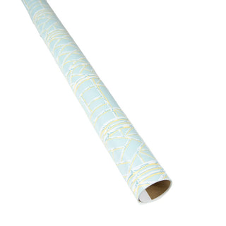 Caspari Bamboo Screen in Robin's Egg Gift Wrap - 1 Continuous Roll of Wrapping Paper 10083RC
