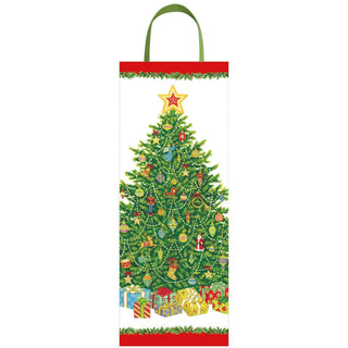 Caspari Christmas Tree Gift Bags - includes 1 Gift Bags 10138B4