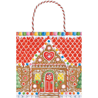 Caspari Gingerbread House Gift Bags - includes 1 Gift Bags 10140B1.5
