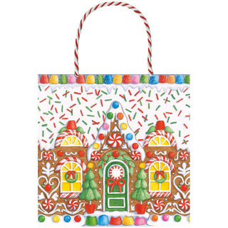 Caspari Gingerbread House Gift Bags - includes 1 Gift Bags 10140B1.5