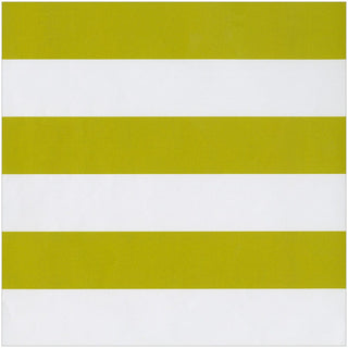 Caspari Awning Stripe Chartreuse & White Roll Wrap - includes 1 Roll Wrap 101480RC