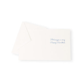 Caspari Dreidels And Ribbons Mini Boxed Christmas Cards - 16 Christmas Cards & 16 Envelopes 103025