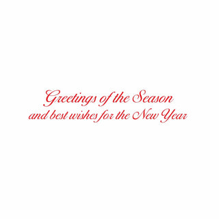 Caspari French Horn With Swag Large Boxed Christmas Cards - includes 15 cards & envelopes 103309