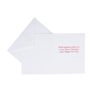 Caspari Christmas At Home Petite Boxed Christmas Cards - includes 15 cards & envelopes 104013