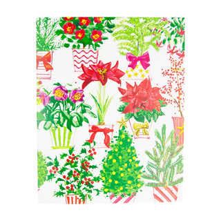 Caspari Christmas Flower Market Petite Boxed Christmas Cards - includes 15 cards & envelopes 104017