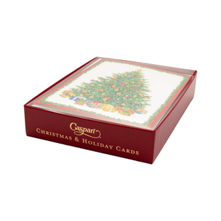 Caspari Christmas Tree Classic Boxed Christmas Cards - includes 15 cards & envelopes 105208