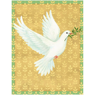 Personalization by Caspari Golden Peace Dove Personalized Christmas Cards 105215PG