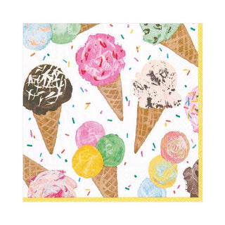 Caspari Scoop Luncheon Napkins - 20 Per Package 13760L