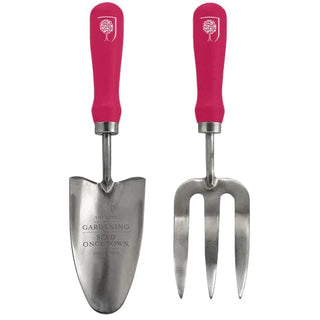 Burgon and Ball Trowel and Fork Set in British Bloom - 1 each 14252