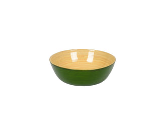 Albert L Punkt Bamboo Small Salad Bowl in Grass Green - Set of 4 15640X4