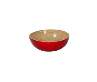 Albert L Punkt Bamboo Small Salad Bowl in Red - Set of 4 16791X4