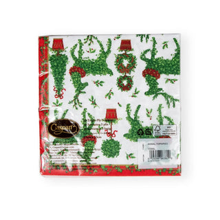 Caspari Animal Topiaries Paper Luncheon Napkins - 20 Per Package 17200L