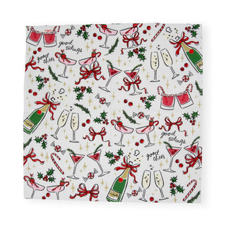 Caspari Let's Be Merry Paper Cocktail Napkins - 20 Per Package 17270C