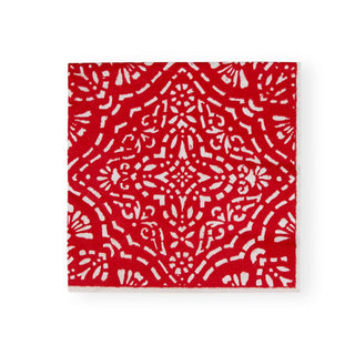 Caspari Annika Paper Luncheon Napkins in Red - 20 Per Package 17300L