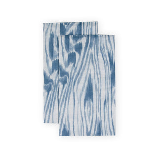 Caspari Woodgrain Stone Blue Guest Towel Napkins - 15 Per Package 17751G
