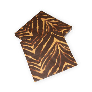 Caspari Go Wild Brown Dinner Napkins - 20 Per Package 17800D