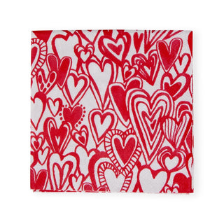 Caspari Groovy Love Cocktail Napkins - 20 Per Package 17820C