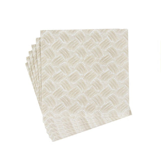 Caspari Basketry Flax Paper Linen Dinner Napkins - 12 Per Package 17960DG