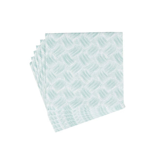 Caspari Basketry Mist Paper Linen Luncheon Napkins - 15 Per Package 17961LG