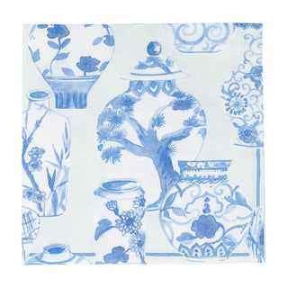 Caspari Glazed Porcelain Celadon Paper Linen Luncheon Napkins - 15 Per Package 18340LG