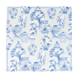 Caspari Glazed Porcelain Celadon Paper Linen Luncheon Napkins - 15 Per Package 18340LG