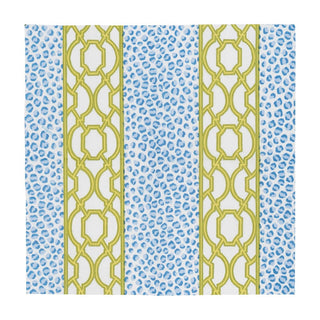 Caspari Knots And Spots Blue & Green Cocktail Napkins - 20 Per Package 18461C