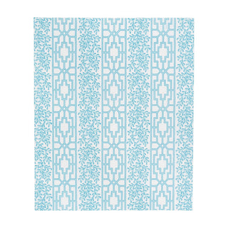 Caspari Coral And Trellis Robin's Egg Guest Towel Napkins - 15 Per Package 18471G