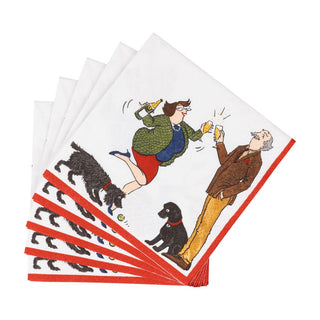 Caspari Bottoms Up Cocktail Napkins - 20 Per Package 18550C