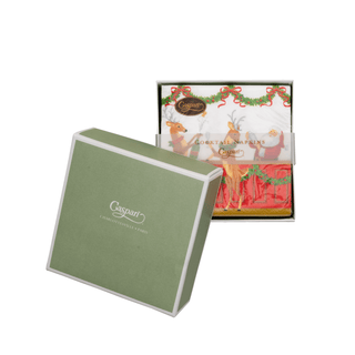 Caspari Santa's Bar Boxed Cocktail Napkins - includes 12 Boxed Cocktail Napkins 18590B