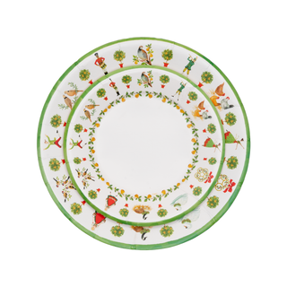 On The Twelfth Day Paper Salad & Dessert Plates - includes 8 Paper Salad & Dessert Plates