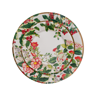 Christmas Chinoiserie Paper Salad & Dessert Plates - includes 8 Paper Salad & Dessert Plates