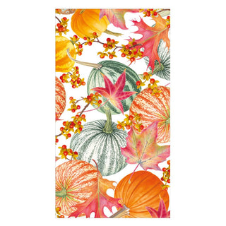 Caspari Gourds And Leaves Guest Towels - includes 15 Guest Towels 18790EG