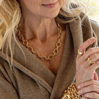 Capucine De Wulf Cleopatra Regal Link Necklace - Gold 19906