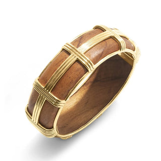 Capucine De Wulf Gaia Hinged Bangle - Teak 19910