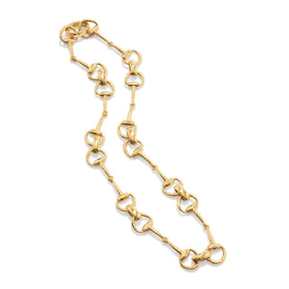 Capucine De Wulf Equestrian Snaffle Bit Chain Necklace - Gold 19913