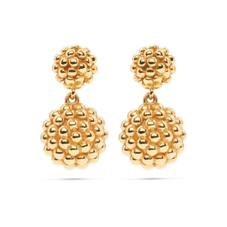 Capucine De Wulf Berry Double Drop Earrings - Gold 19917