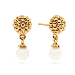 Capucine De Wulf Berry Drop Stud Earrings - Pearl 20804