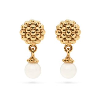 Capucine De Wulf Berry Drop Stud Earrings - Pearl 20804