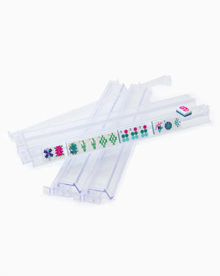 Oh My Mahjong Clear Acrylic Mahjong Rack & Pushers Set 21110