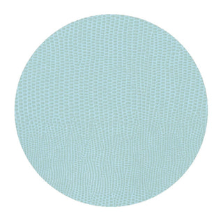 Caspari Soft Aqua Lizard Round Coasters - 8 Per Package 4026CR
