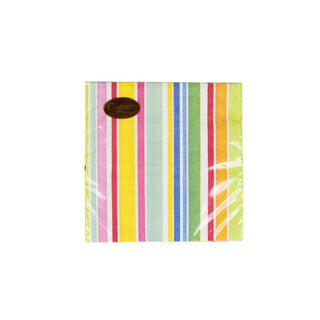 Caspari Cabana Stripe Bright Luncheon Napkins - 20 Per Package 4640L