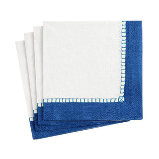Caspari Linen Marine Blue Cocktail Napkin - 20 count 7654C