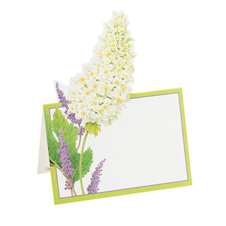Caspari Fleurs De Mariage White Place Cards Die Cut Package 8 In 87902P