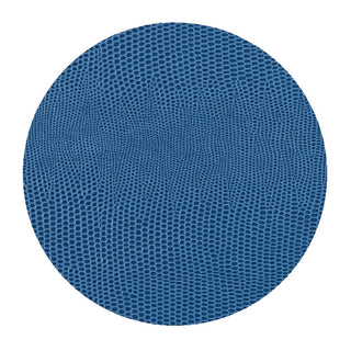 Caspari Navy Lizard Coaster Round 8-In Felt 880897CR