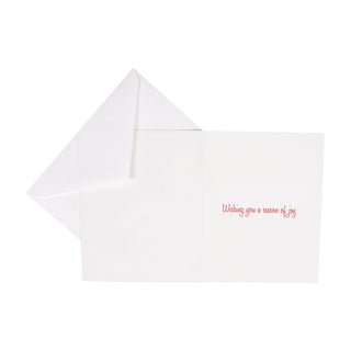 Caspari Sledding Leopard Cmas D Size 15 In 88307